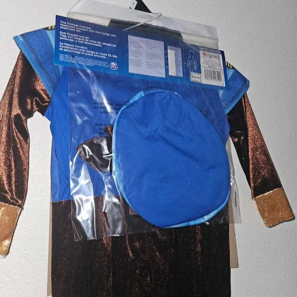 NWT Paw Patrol Chase Halloween Costume Boys Toddler 2T Disguise Brown Blue